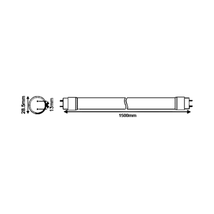 Led cev 24w jednostrana 6500k - Слика 3