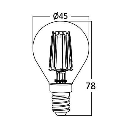 LED sijalica 4W E14 2200K - Slika 3