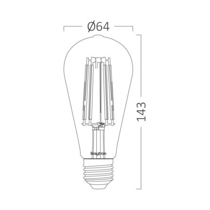 LED sijalica 6W E27 2200K - Slika 3