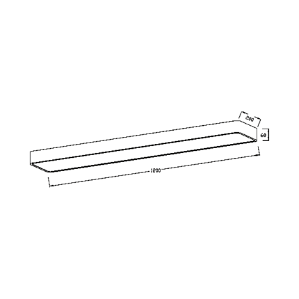 LED plafonjera 45w 3u1 pravougaona bela - Slika 5