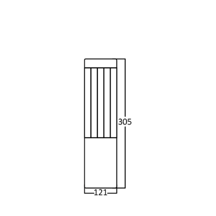 Led podna lampa Dallas 30cm - Slika 5