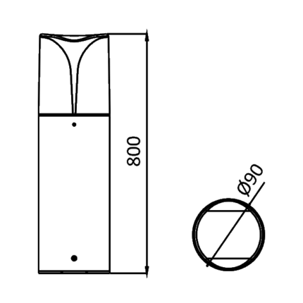 Podna lampa Milano 80cm - Slika 5