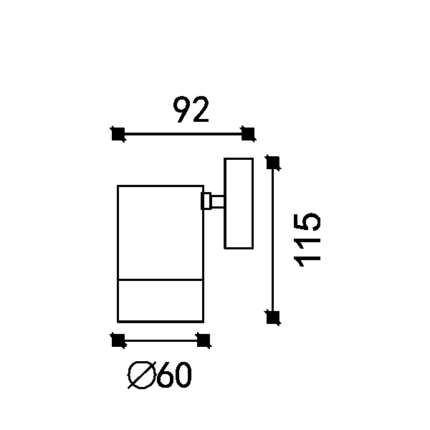 Zidna lampa hrom 1xGU10 - Slika 6