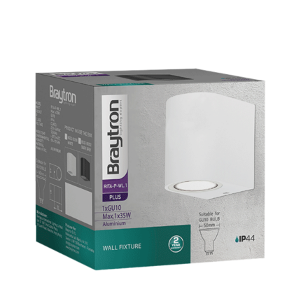 Zidna lampa bela 1xGU10 - Slika 4