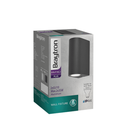 Zidna lampa antracit 2xGU10 - Slika 4