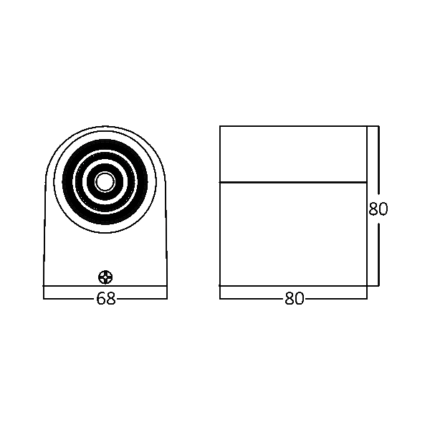 Zidna lampa antracit 5W 3000K - Slika 6