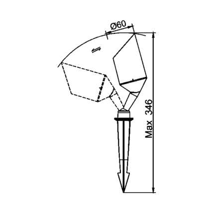 Led spike light GU10 ip65 - Slika 4