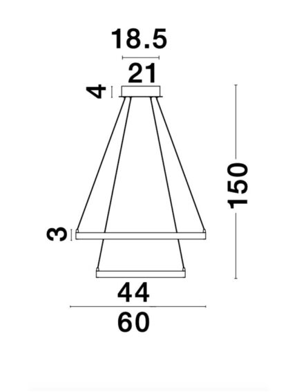 Nova Luce visilica LEON 8100281 - Слика 5