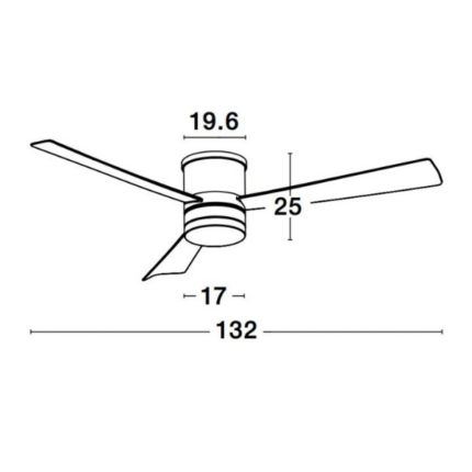 Plafonski LED Ventilator - SATIN - Nova Luce 9953016 - Slika 4