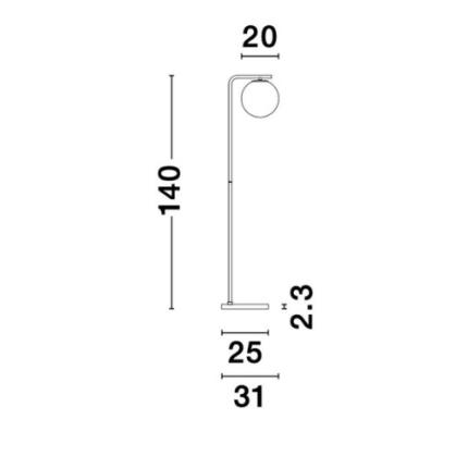 Podna lampa Alvarez - 9136702 - Slika 3