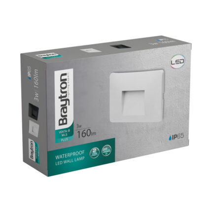 VECTA - LED zidna stepenišna svetiljka - 3W 4000K IP65 BELA - Slika 3