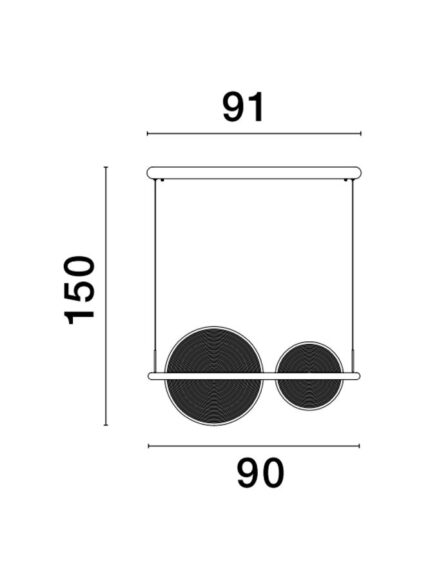 Nova Luce Visilica NOAH 9054449 - Slika 3