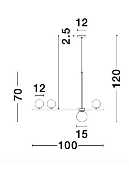 Nova Luce Visilica IMPERO 9100441 - Slika 4