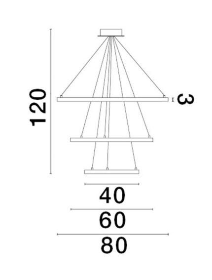 Nova Luce Visilica EMPATIA 9172867 - Slika 3