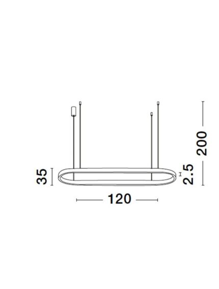 Nova Luce Visilica CUPPE 9345625 - Slika 5