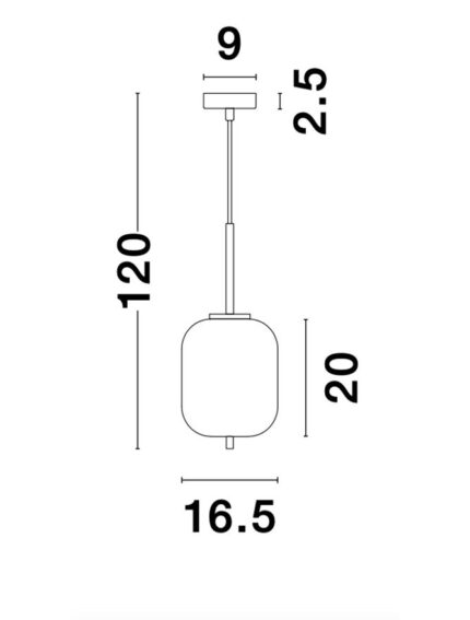 Nova Luce Visilica LATO 9624065 - Slika 5