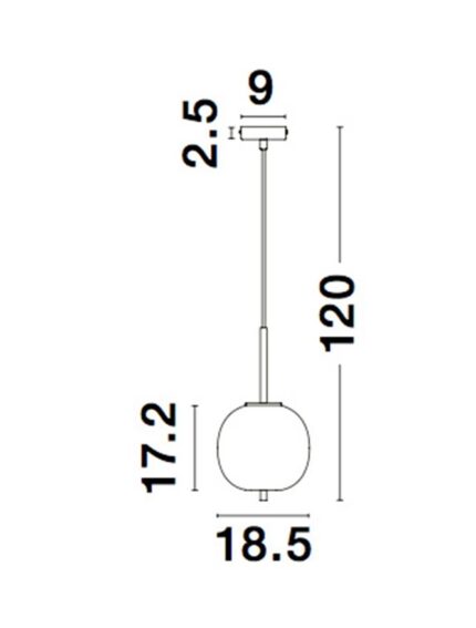 Nova Luce Visilica LATO 9624074 - Slika 5