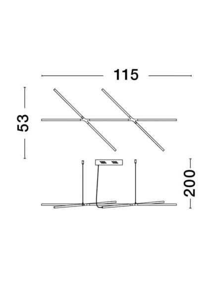 Nova Luce Visilica RACCIO 9695213 - Slika 5