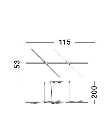 Nova Luce Visilica RACCIO 9695214 - Slika 4