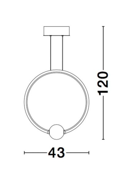 Nova Luce Visilica CELIA 9820604 - Slika 5