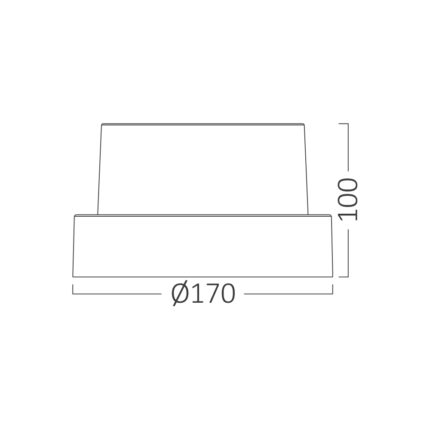 Zidna lampa WALLS-G2 15W 3000K - Slika 6