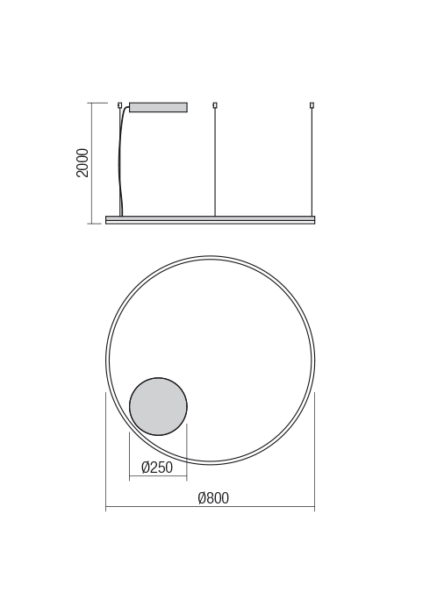 Visilica Orbit Sand White - 01-1712-TRIAC - Slika 2