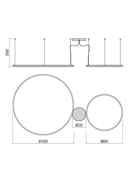 Visilica Orbit Sand White - 01-1720-TRIAC - Slika 2