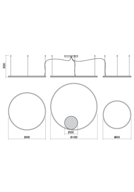 Visilica Orbit Sand White - 01-1722-TRIAC - Slika 2