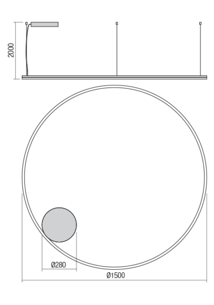 Visilica Orbit Sand Black - 01-1952-TRIAC - Slika 2