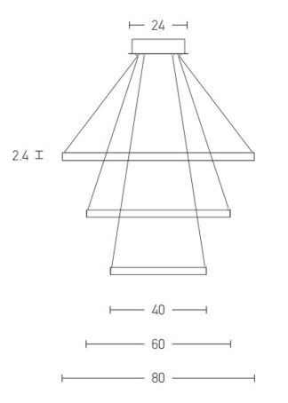 Zambelis 180031-D visilica 135W 3000K - Slika 2