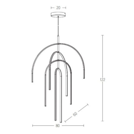 Zambelis 1933 visilica 96W 3000K - Slika 3