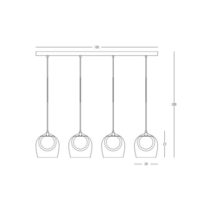 Zambelis 23082 visilica 24W 3000K - Slika 2