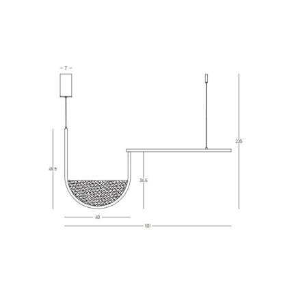 Zambelis 23171 visilica 35W 3000K - Slika 2