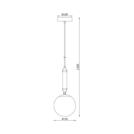 Visilica VELORA GOLD 1xG9 - Slika 3