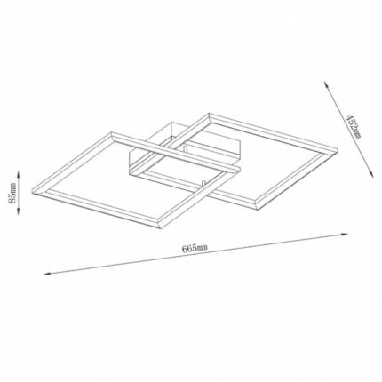 Plafonjera SOLEA 38 36W 3u1 - Slika 3