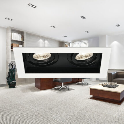 Ugradna rozetna BETA 2D kvadrat bela - Slika 2