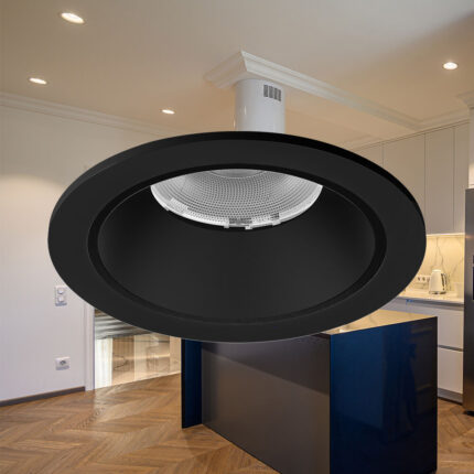 Ugradni LED spot LINEX 10W 3u1 crna - Slika 2