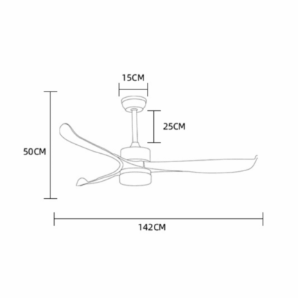 Plafonski LED ventilator HOME LIGHT 322 DC - Slika 3
