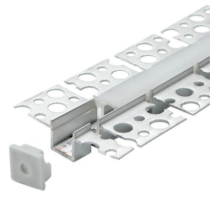 Aluminijumski profil za LED trake sa difuzorom FLEX 10mm - ugradni - Slika 1