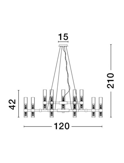 Nova Luce visilica CENTURY 9006053 - Слика 5