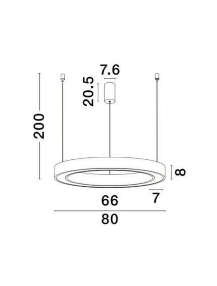 Nova Luce visilica MORBIDO 9345641 - Слика 3