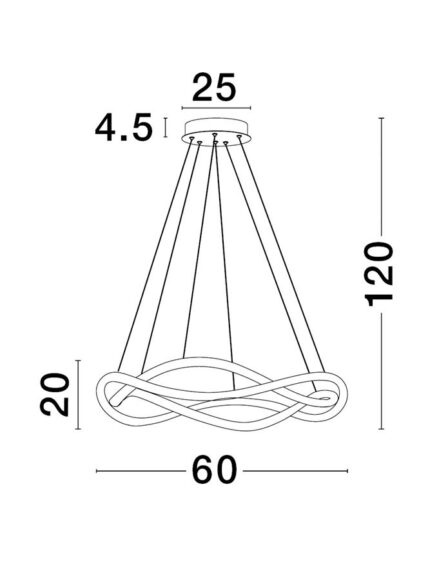 Nova Luce visilica JINAL 9348102 - Slika 4
