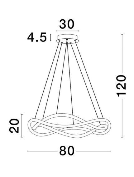 Nova Luce visilica JINAL 9348103 - Slika 4
