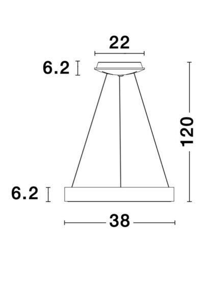 Nova Luce visilica RANDO THIN 9453431 - Slika 5