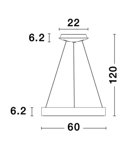 Nova Luce visilica RANDO THIN 9453453 - Slika 4