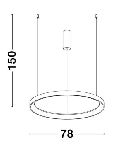 Nova Luce visilica PERTINO 9853685 - Slika 4