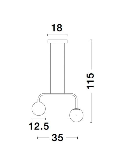 Nova Luce visilica JOLINE 9919602 - Slika 4