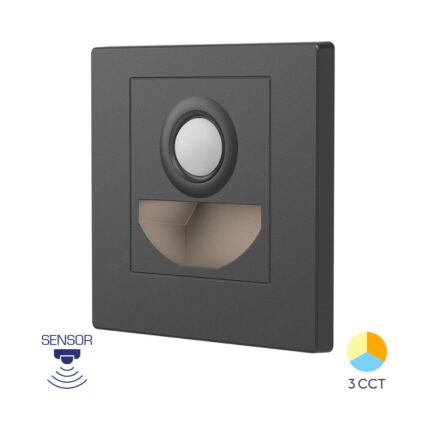 Zidna lampa STEP 1.5W 3u1 siva senzor - Slika 1