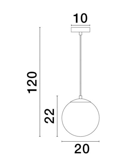 Nova Luce visilica VITA 9028837 - Слика 4