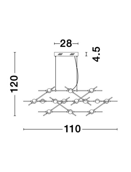 Nova Luce visilica ATOMO 9180614 - Slika 8